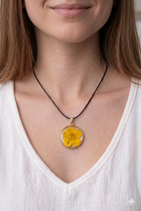 Collier 🌼bouton d'or 🌼