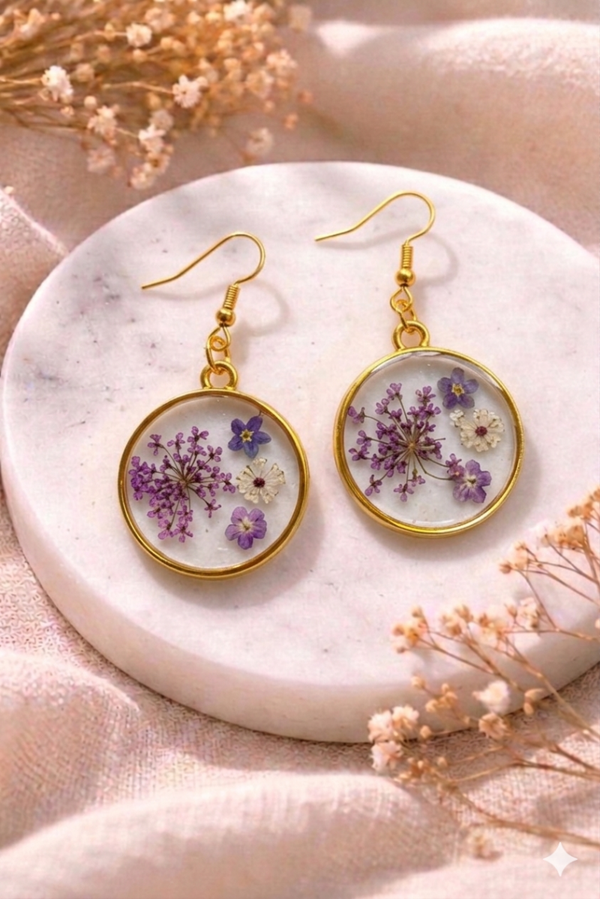 Boucle d'oreille 🌸bouquet sauvage 🌸