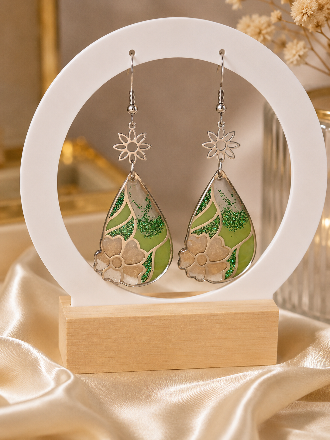Gouttes Florale Green