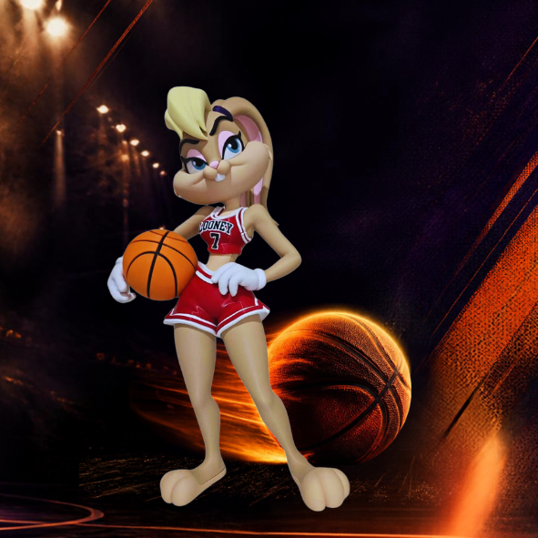🏀🐰 Lola Bunny – een sportieve blikvanger!