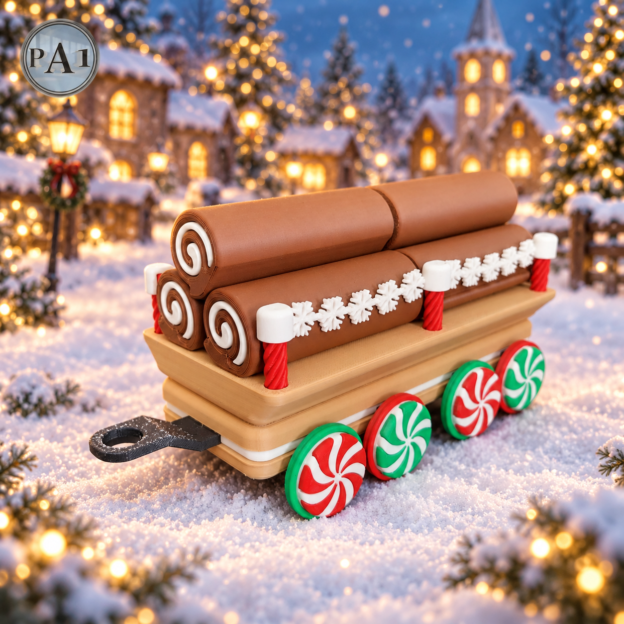 🎄🚂 Polar Express chocoladestammenwagon