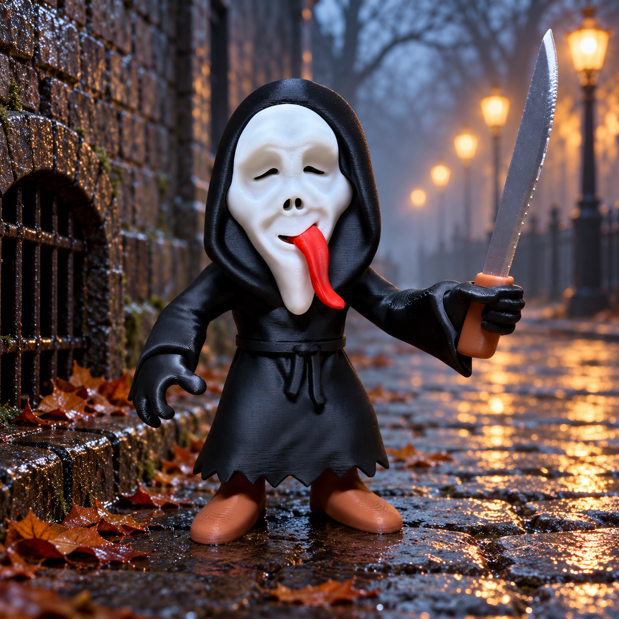 👻 Ghostface met een knipoog – griezelig én grappig!