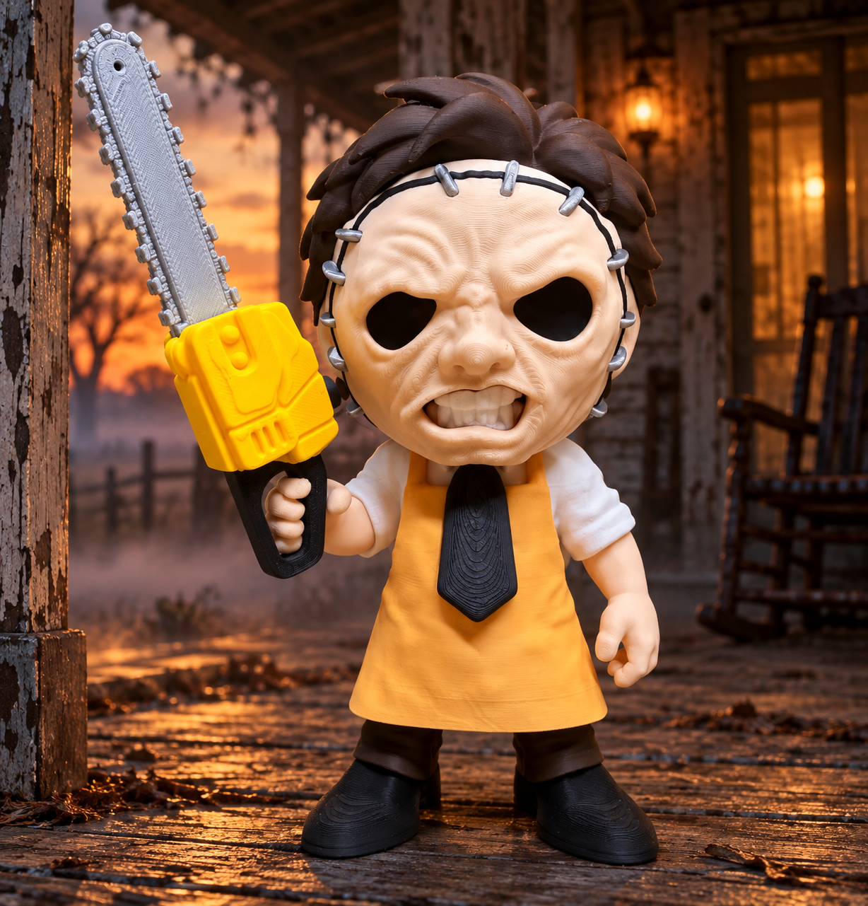 🎃 Leatherface – een griezelige blikvanger!
