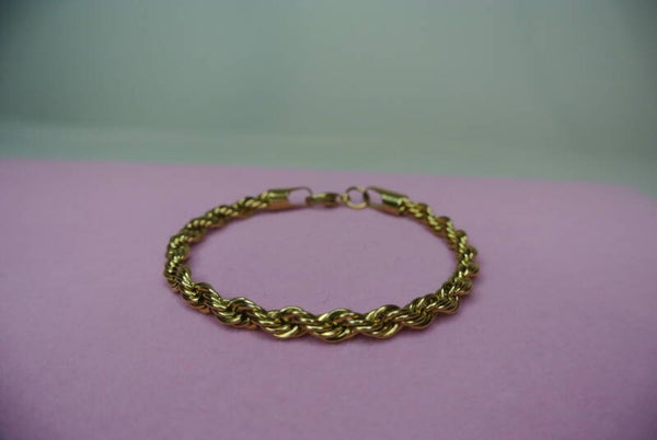 ARMBAND TWIST GROOT - GOUD