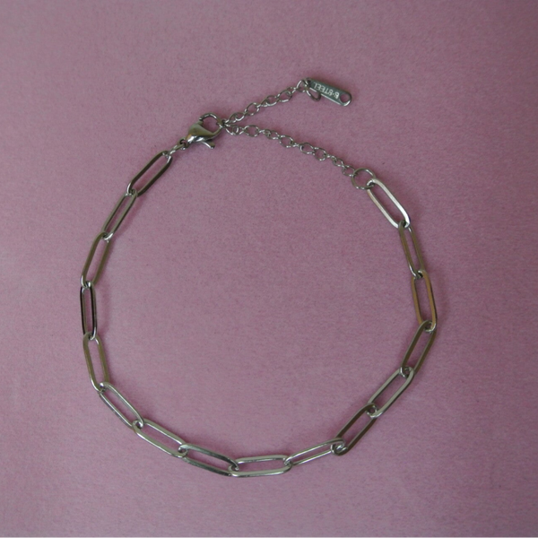 ARMBAND SCHAKEL - ZILVER