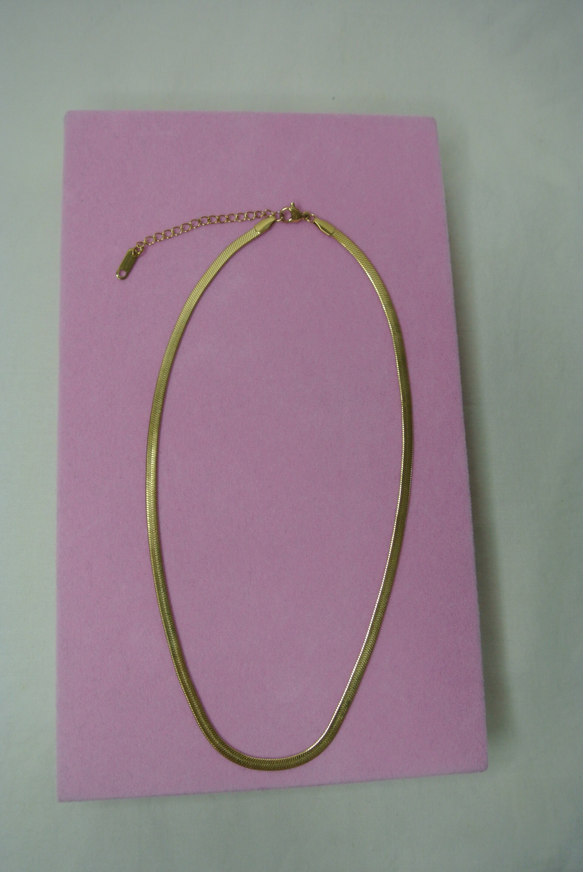 KETTING MINIMAAL PLAT - GOUD