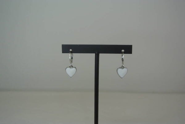 OORBELLEN HARTJES 8 - ZILVER