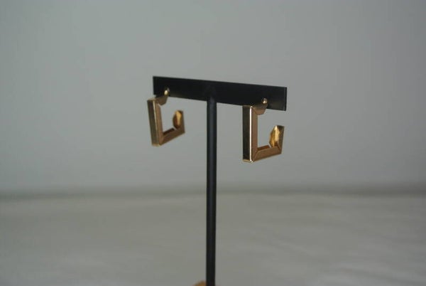 OORBELLEN HOEKIG - GOUD