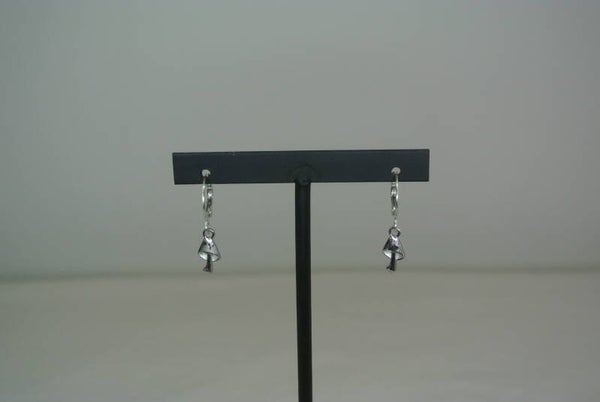 OORBELLEN PADDENSTOEL - ZILVER