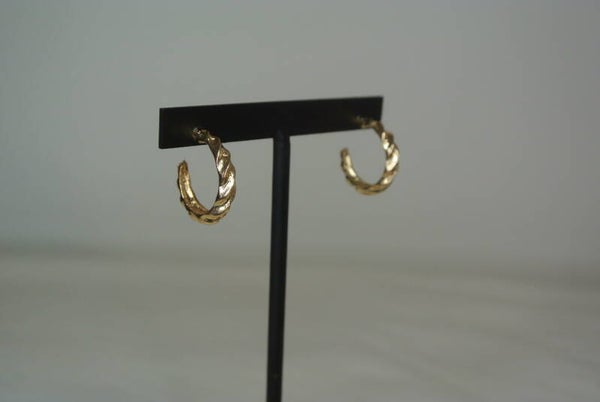 OORBELLEN RING 12 - GOUD