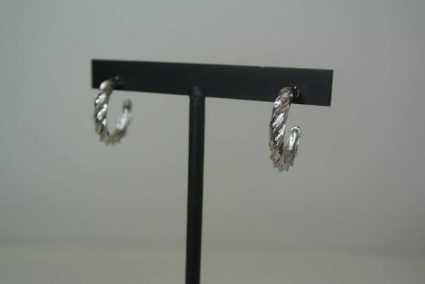 OORBELLEN RING 2 - ZILVER