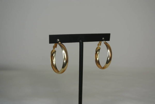 OORBELLEN RING 20 - GOUD
