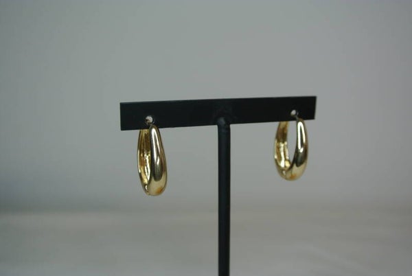 OORBELLEN RING DIK KLEIN - GOUD