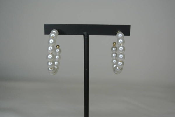 OORBELLEN RING PAREL GROOT - GOUD