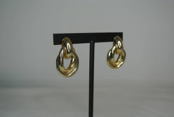 OORBELLEN RING TWIST HANG - GOUD
