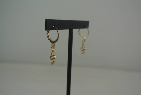OORBELLEN SLANG - GOUD