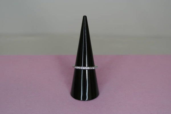 RING SMALL DIAMANT - ZILVER