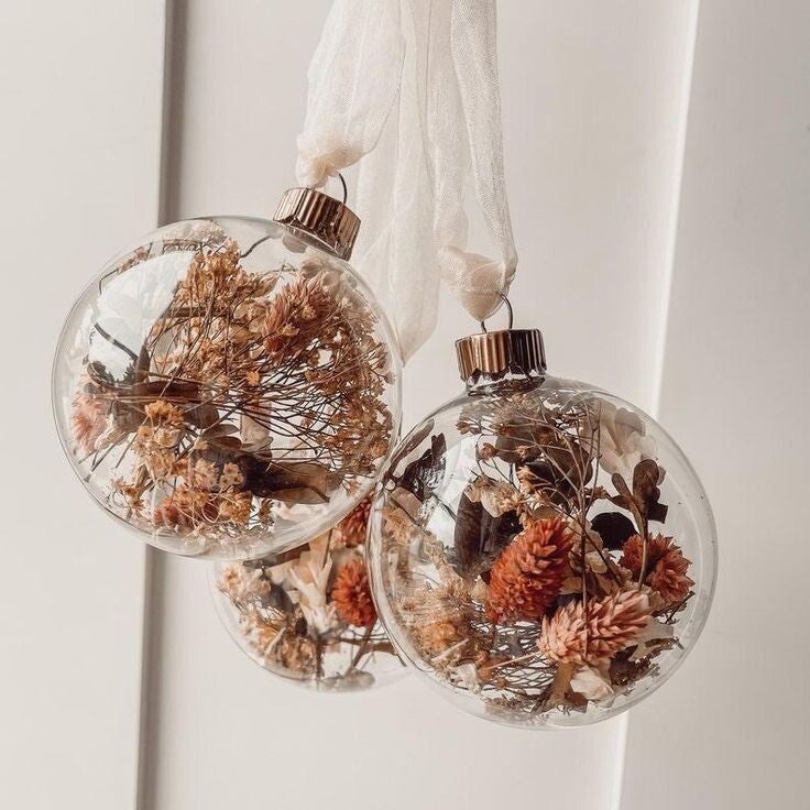 Workshop 'Kerstballen met droogbloemen'