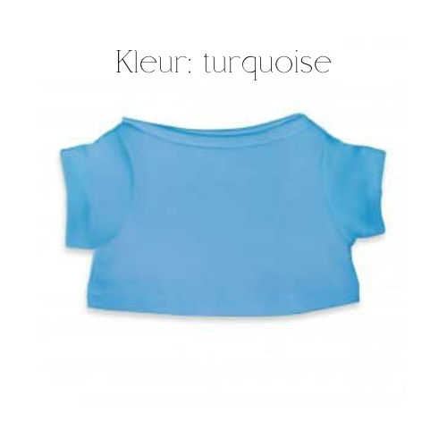 T-shirt voor geboorteknuffel - Turqoise