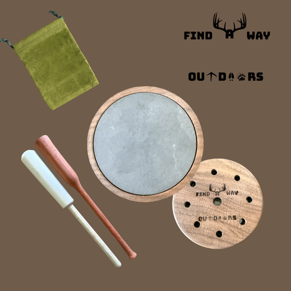 Walnut- Slate over Glass