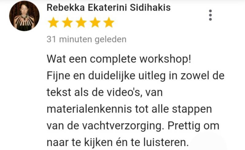 Review online workshop Trim zelf je Doodle Vachtworkshops bij Steph. Complete trim workshop voor je Doodle online video's