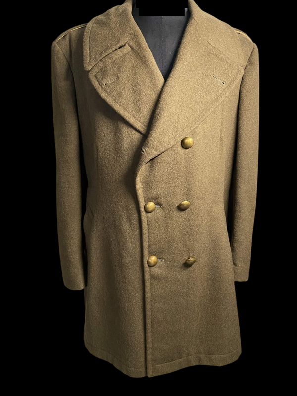 Capote française Mle 47 en drap kaki - Guerre d’Algérie