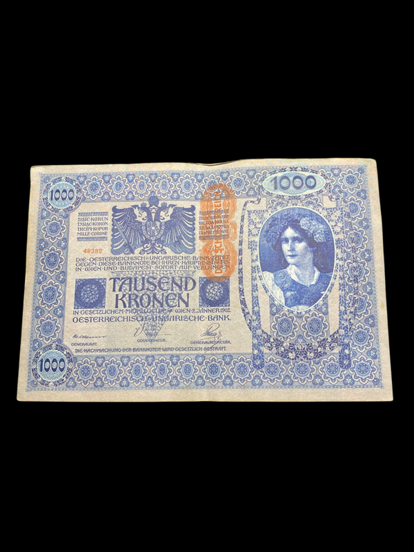 Billet austro-hongrois 1000 Kronen — 1902, supplément Deutschösterreich