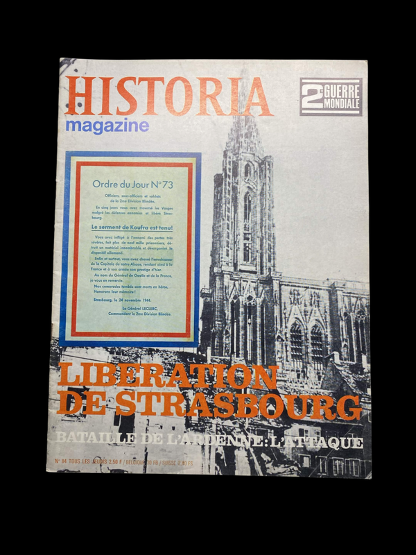 Historia Magazine n°84 – Libération de Strasbourg
