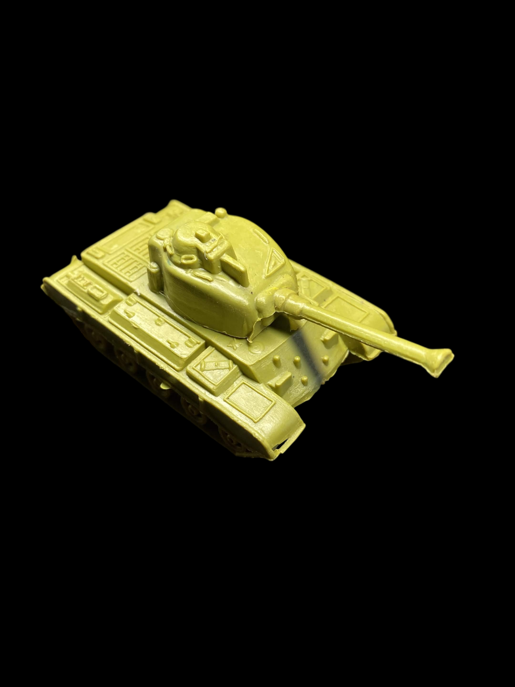Petit char plastique vintage type M48 Patton – jouet ancien