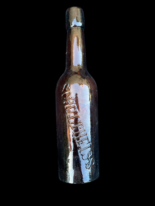 Bouteille de bière allemande Schultheiss