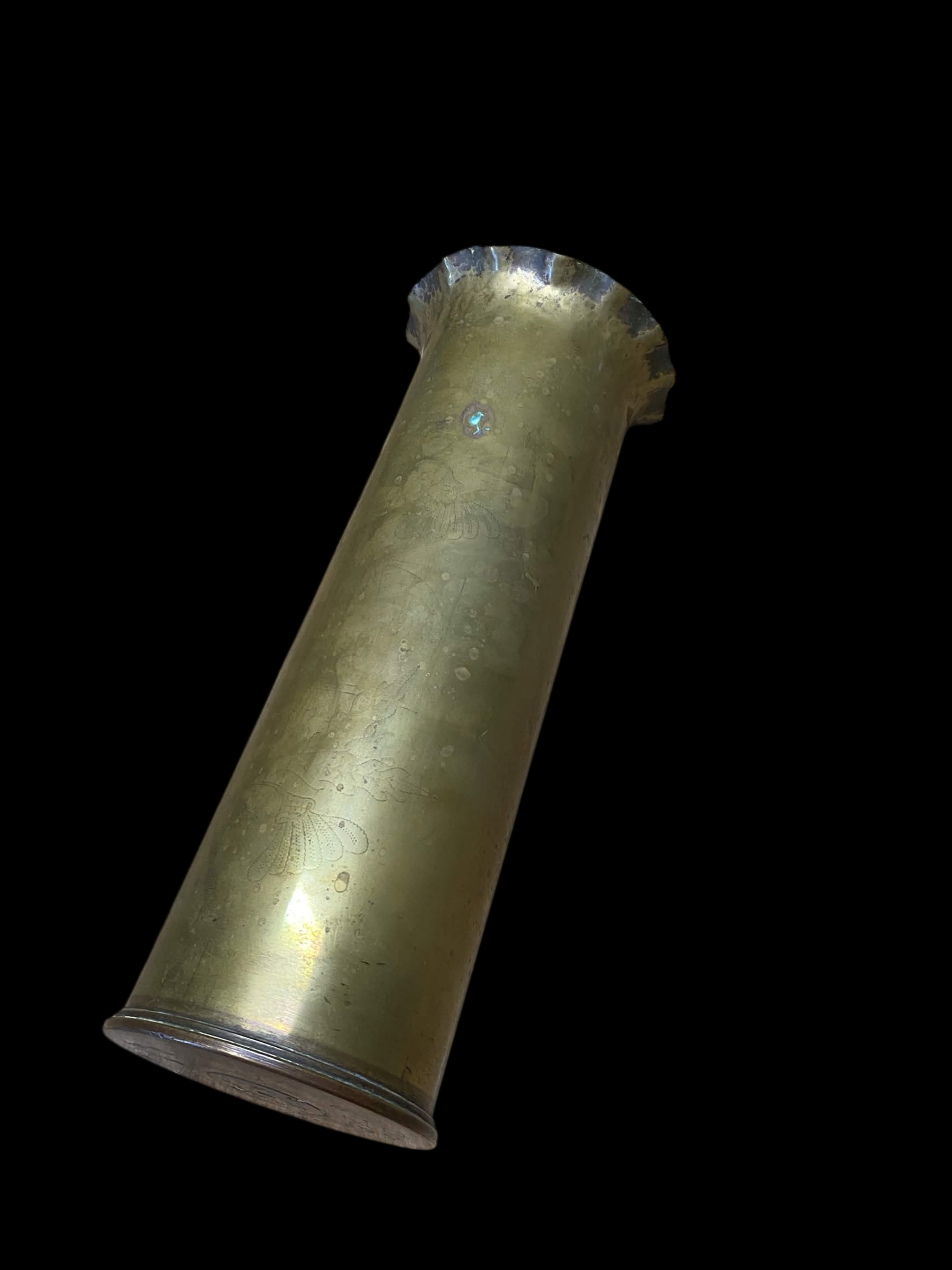 « Trench Art » WW1 – Douille canadienne de 18-Pounder Mk II – MDCo. – 1916
