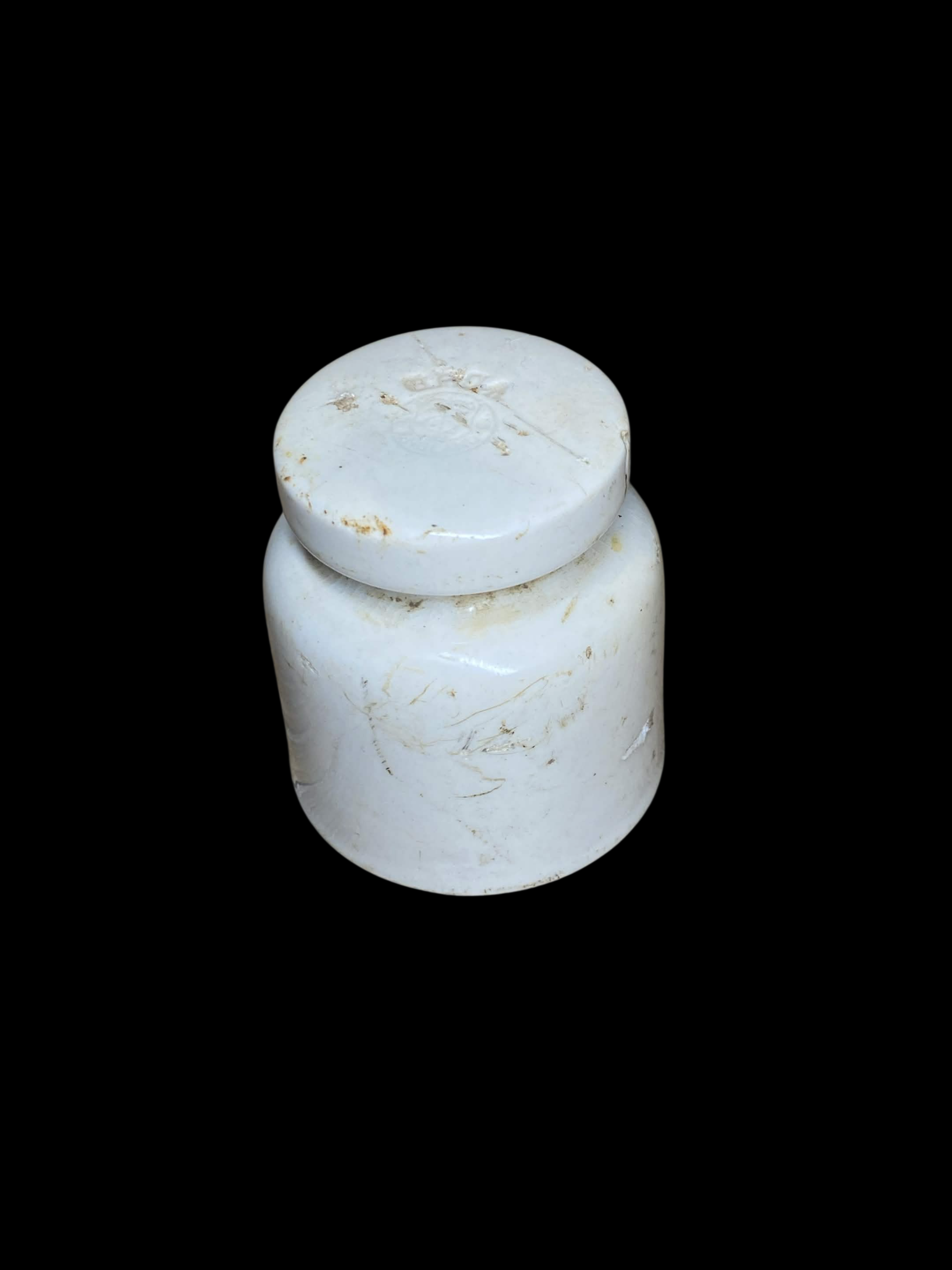 Isolateur télégraphique britannique en porcelaine