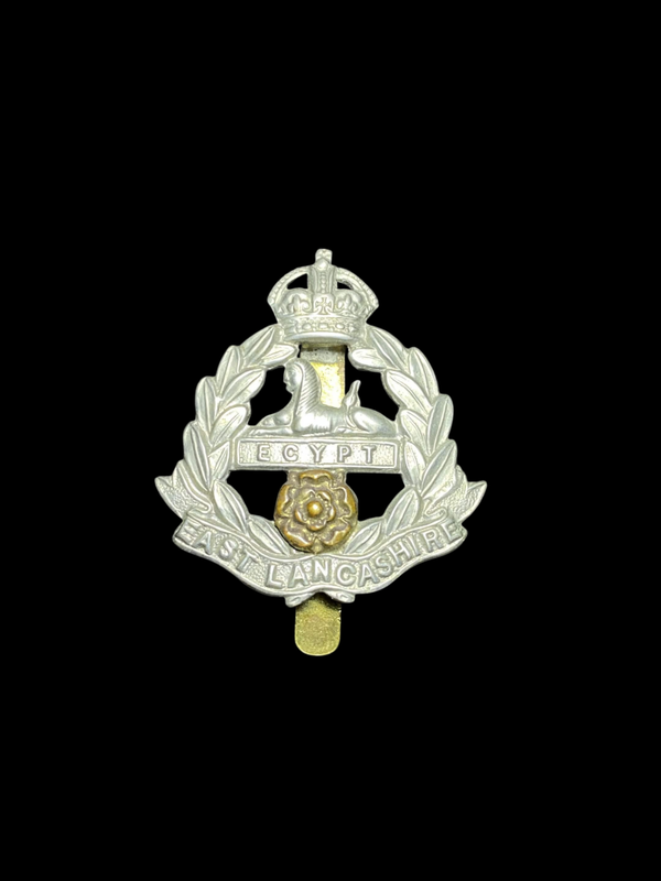 Insigne de coiffure de l'East Lancashire Regiment – Modèle bi-métal