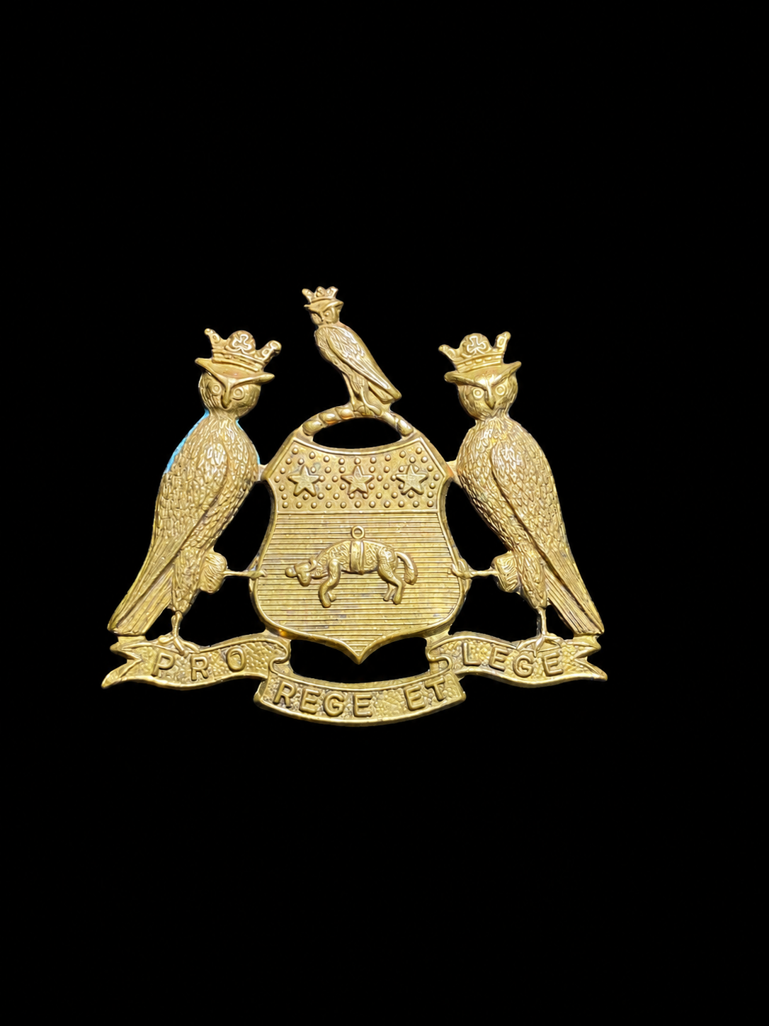 Insigne de coiffure (Cap Badge) des Leeds Pals — 15e/17e Bataillons du West Yorkshire Regiment