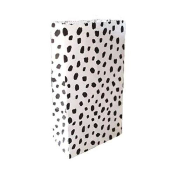 Zwart-wit blokbodemzakje dots.