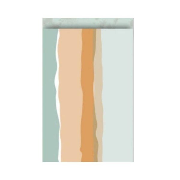 Cadeauzakje cognac met groen.