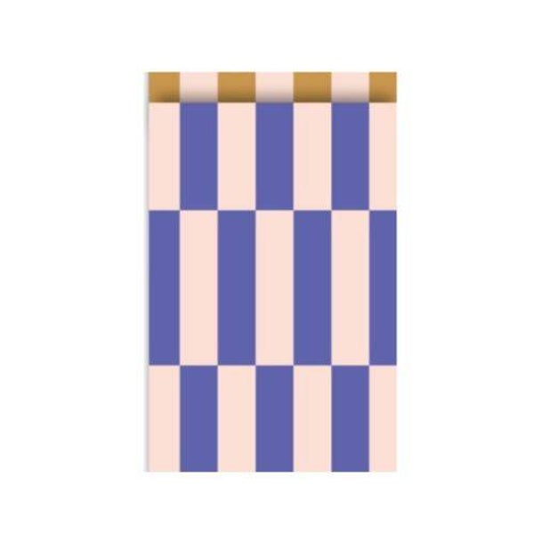 Cadeauzakje blauwe streep.