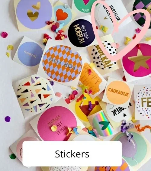 stickers om cadeaus mee te versieren