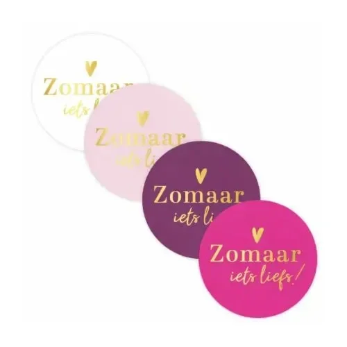 Sticker - zomaar iets liefs - 4 stuks