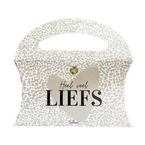 Snoep tasje 'Heel veel liefs'.