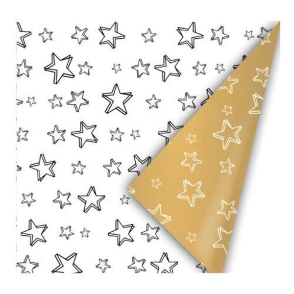 Sterren inpakpapier Kerst.