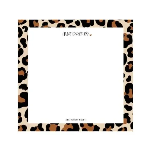 Notitieblokje leopard.