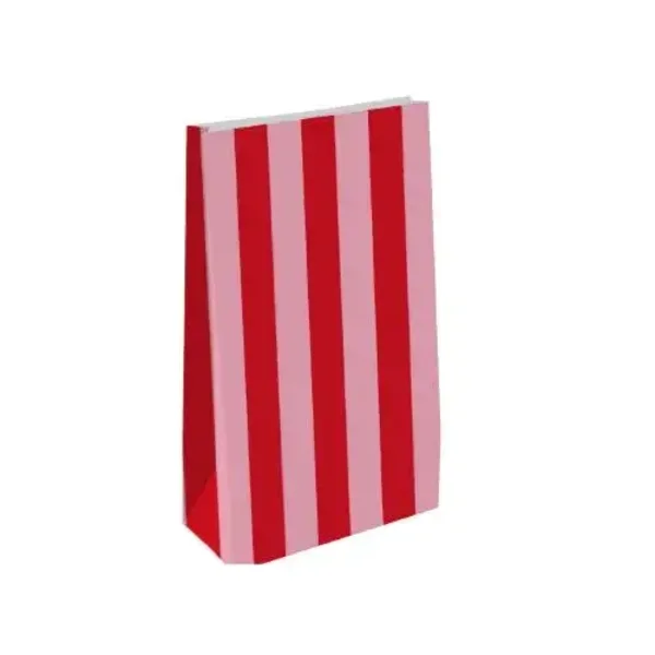 Blokbodemzakje roze-rood