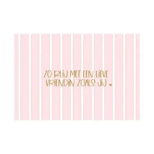 Ansichtkaart voor je vriendin.
