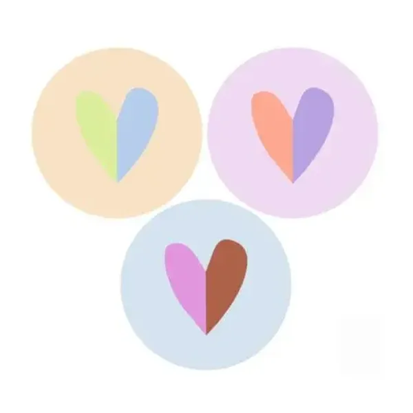 Sticker - little hearts (5 stuks)