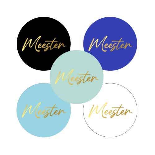Sticker 'Meester'( 5 stuks)