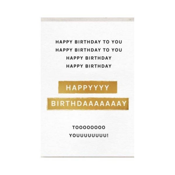 Wenskaart Happy Birthday to you.