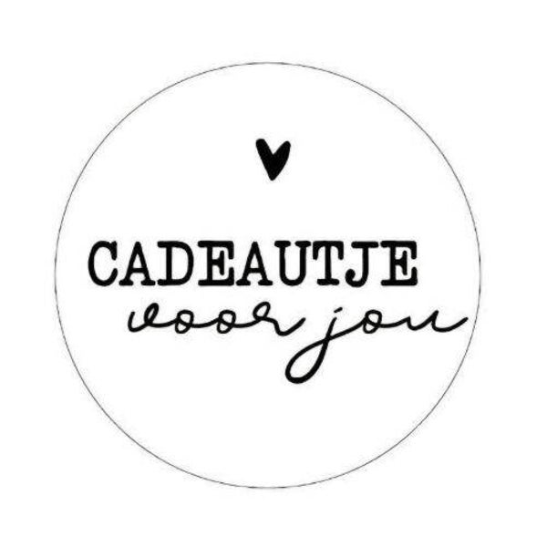 Zwart-wit sticker (5 stuks)