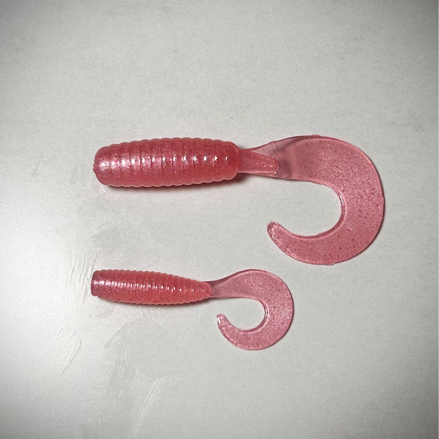 Pink Curly Tail Grubs