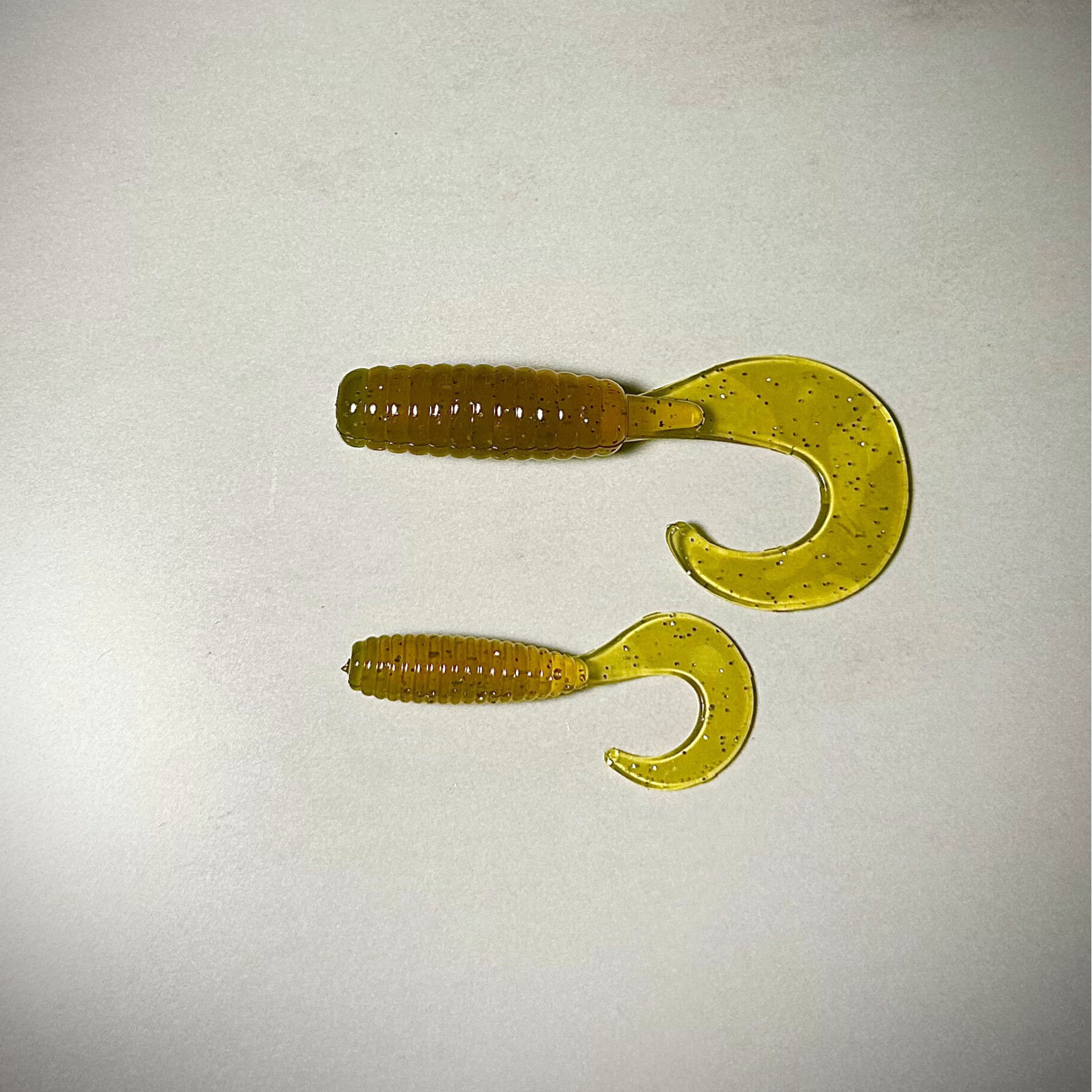 Green Honey Curly Tail Grubs